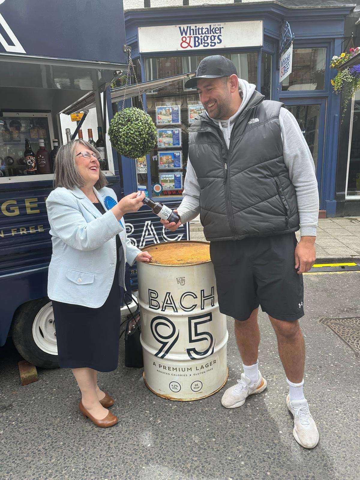 Fiona with Bach 95 at Congleton Food and Drink Festival