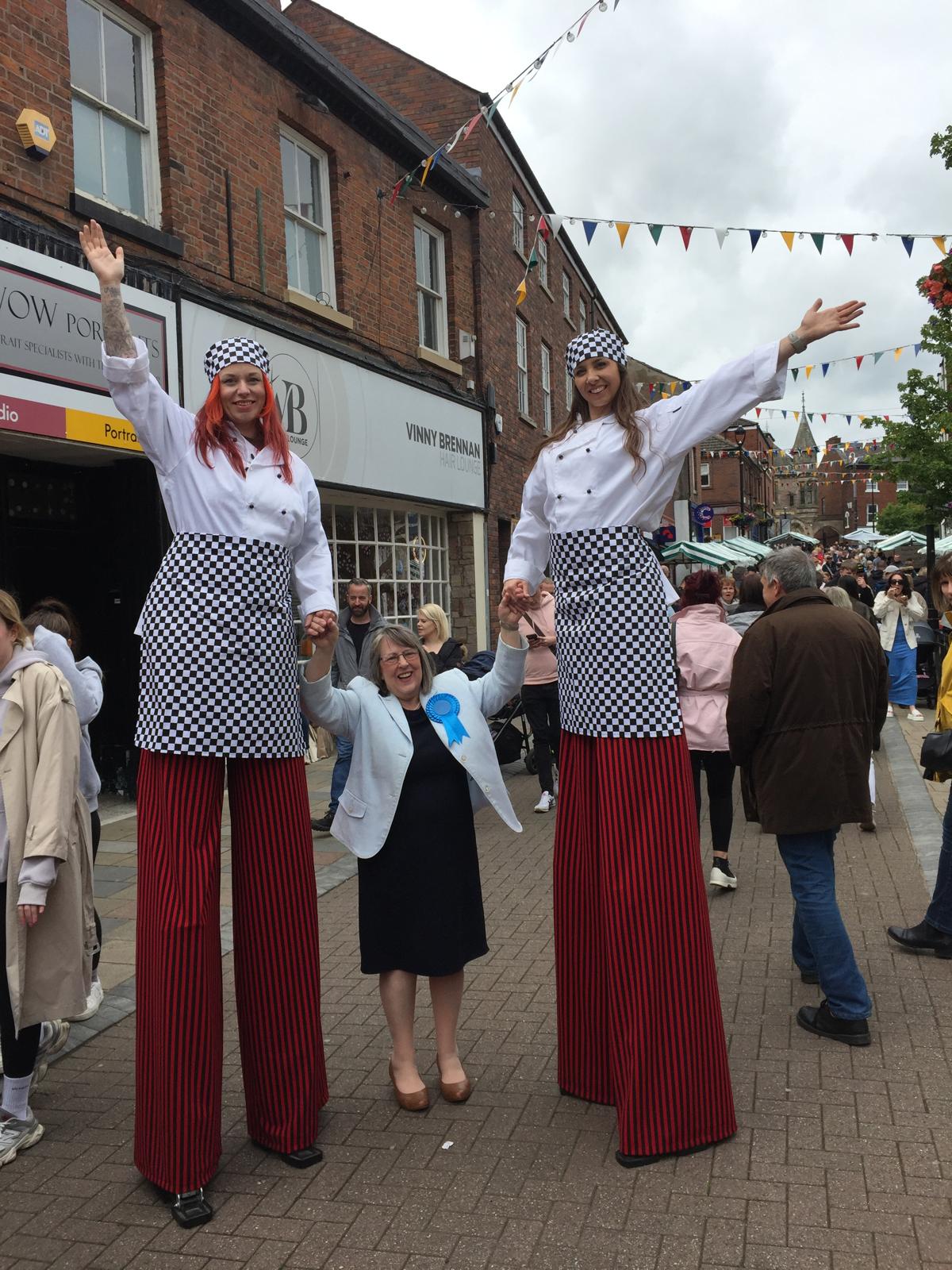 Fiona Bruce at Congleton Food and Drink Festival